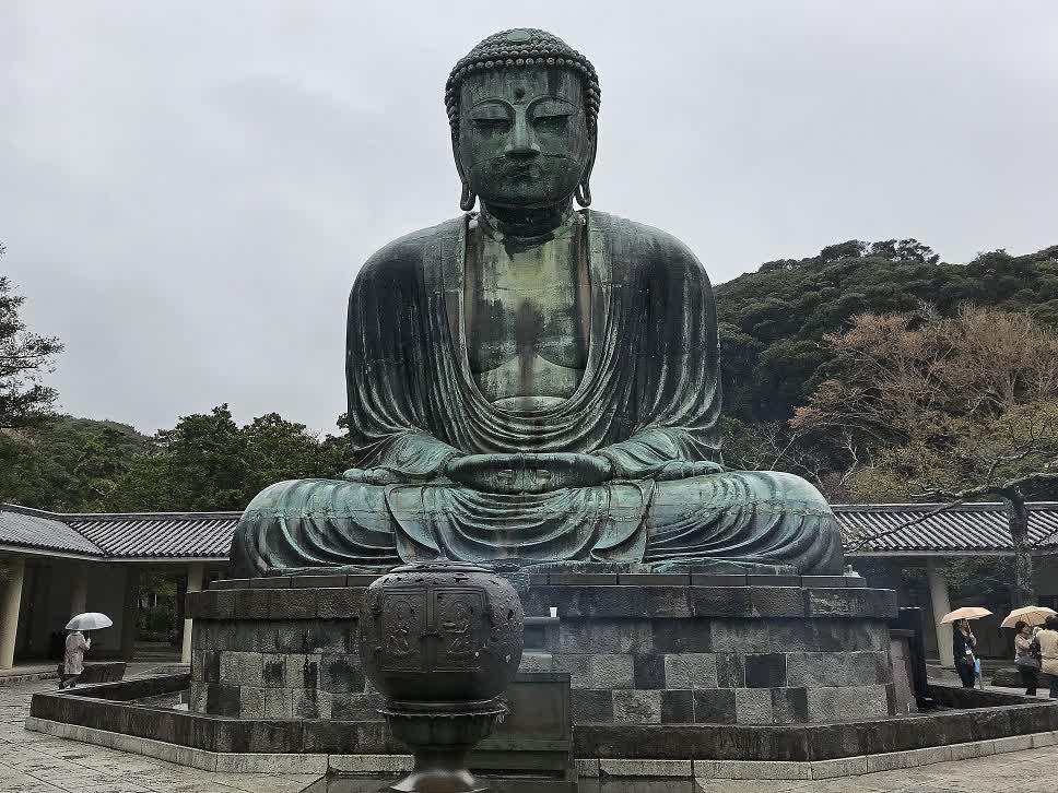 Kamakura Grand Bouddha Assis Bronze 12m 122T