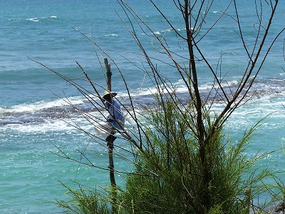 Pecheur sur Pilotis
